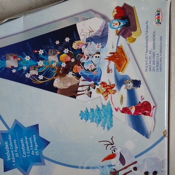 Disney Olaf's Frozen Adventure 25 Piece Advent Calendar New Sealed Package - Picture 4 of 4